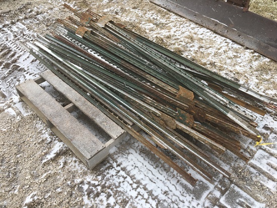Lot of 32 Steel T Posts