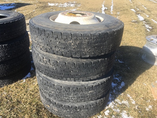 Set of 4 295-75-22.5 with Rims