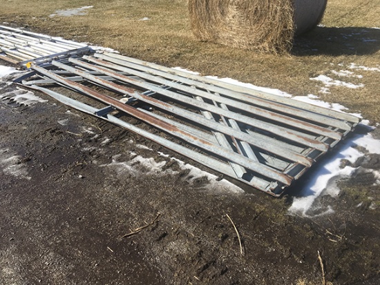 Lot of 2 14ft Galvanized Gates