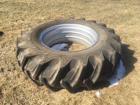 18.4-34 Tire and Rim