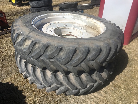 Lot of 2 380/85-R46 on Rims