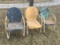 3X$ Metal Lawn Chairs