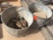 2 Galvinized Buckets, Pullies, etc.