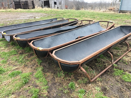 4X$ 10ft Poly Feed Bunks