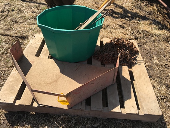 Grain Chute, Truck Chains, and Mineral Tub