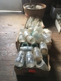 Basket & (3) Box of Canning Jars