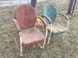 2X$ Metal Lawn Chairs