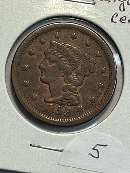 1853 Matron Head Large Cent