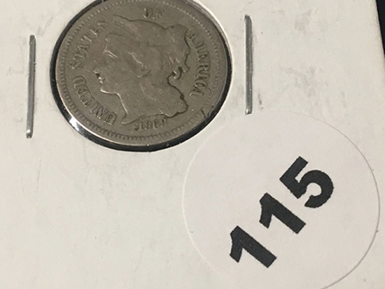 1868 3 Cent Nickel