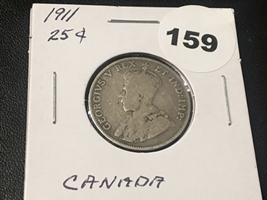 1911 Canada Quarter