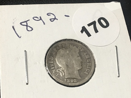 1892 Barber Dime