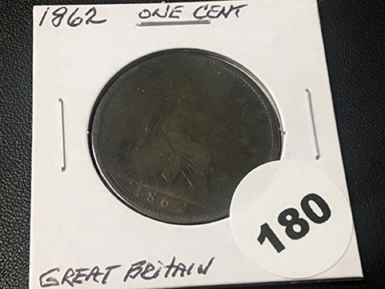 1862 Great Britian Cent