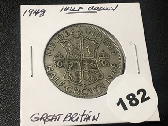 1848 Great Britian Half Crown