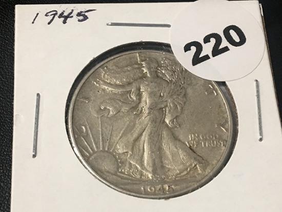 1945 Walking Liberty Half Dollar
