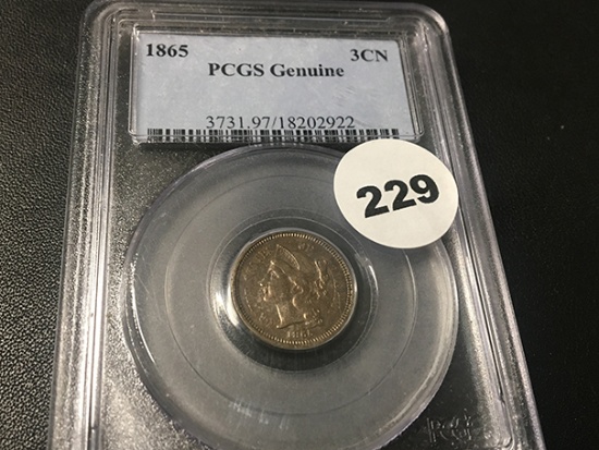 1865 3 Cent Nickel