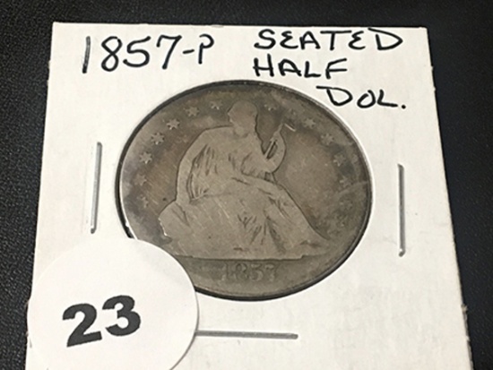 1857 Seated Half