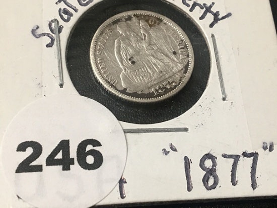 1877 Seated Liberty Dime