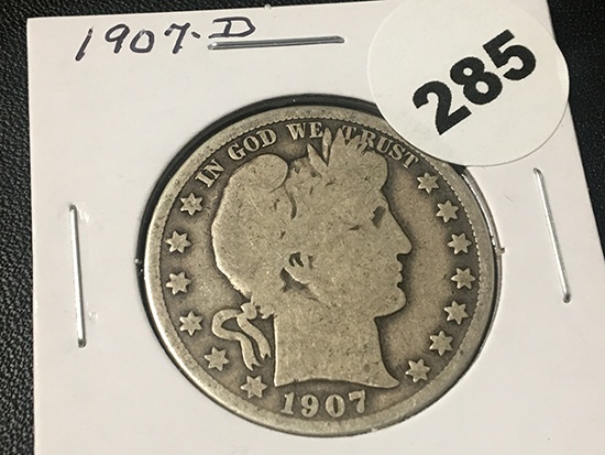 1907-D Barber Half