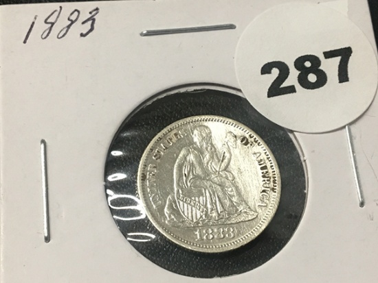 1883 Seated Liberty Dime