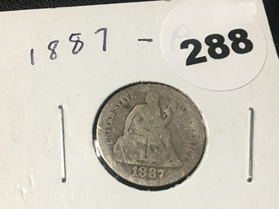 1887 Seated Liberty Dime