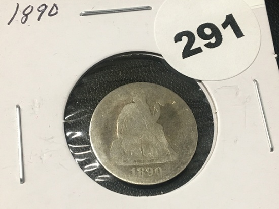 1890 Seated Liberty Dime