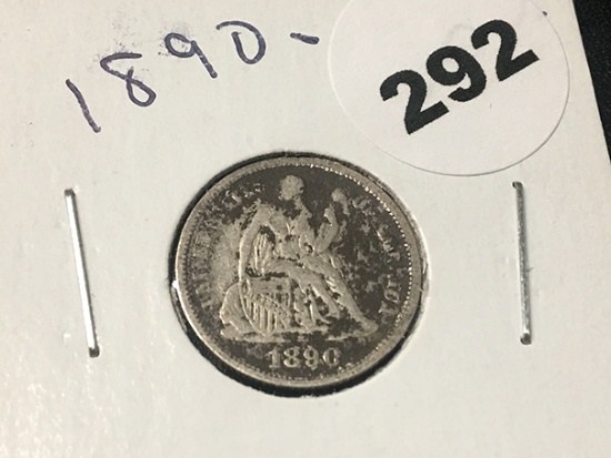 1890 Seated Liberty Dime