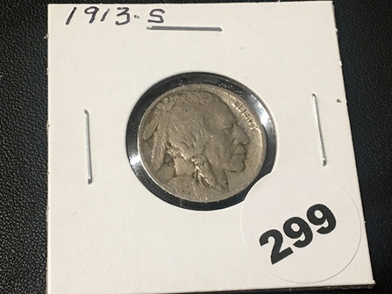 1913-S Buffalo Nickel