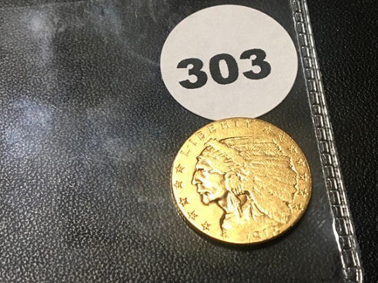 1912 2 1/2 Indian Gold