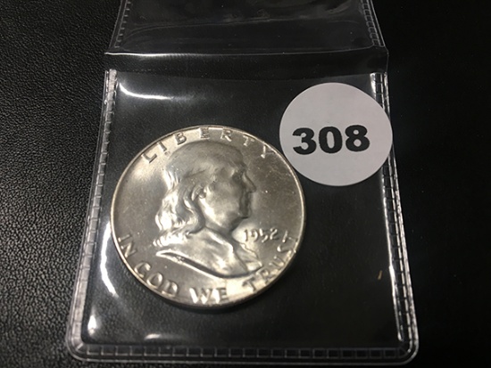 1952 Franklin Half, BU