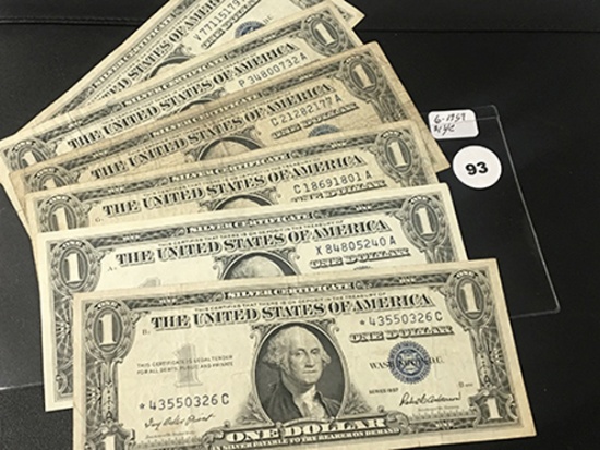 6 - 1957 $1 Silver Cert.