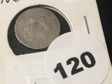 1852 3 Cent Silver
