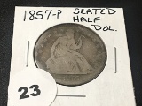 1857 Seated Half