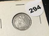1891 Seated Liberty Dime