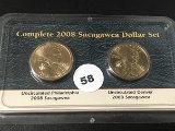 2008 P&D Sacagawea Dollar set