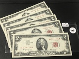 5 - 1976 $2 Notes, crisp
