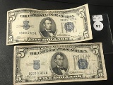 2 - 1934A $5 Silver Cert.