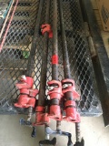 (4) Pipe Clamps