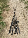 (4) Fishing Poles