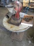Old Electric Meat Grinder and Table