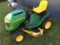 JD L120 automatic, 48 in. Cut riding lawn mower, 408 hours