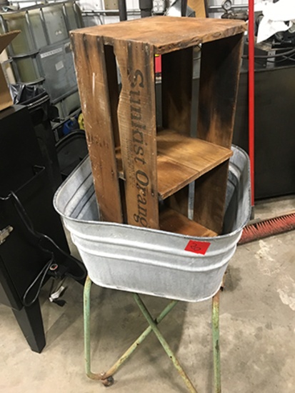 Wash tub and crate