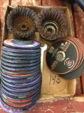 Grinding wheels and wire cups
