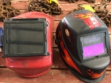Auto darkening welding helmet and full face helmet