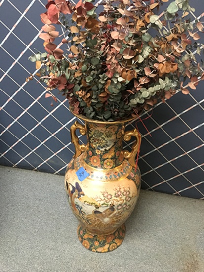 Oriental vase 24" tall