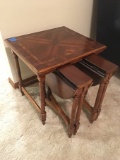 Side table with (2) pull out stands