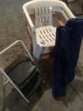 Lawn chairs & step stool