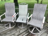 (3) Lawn chairs