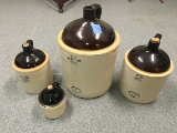 Lot (4) stoneware jugs - overall good condition