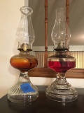 (2) oil lamps