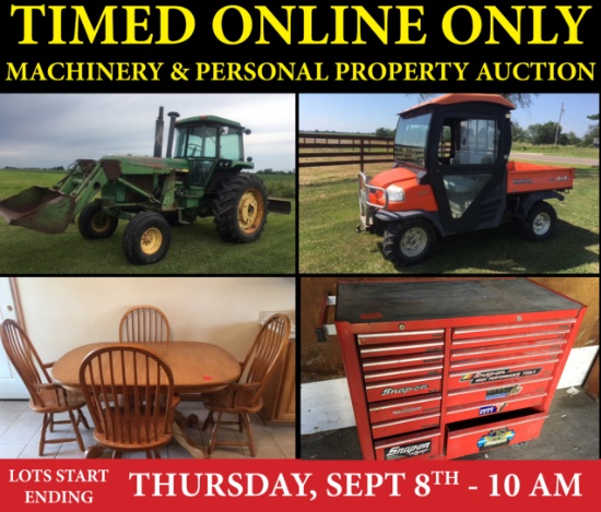 Machinery & Personal Property Jones Estate Auction